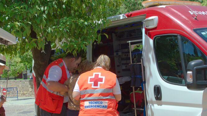Trabajo de Cruz Roja en las Cruces.